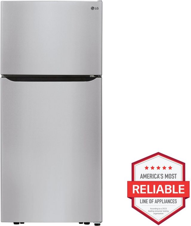 LG 30 in. 20.2 Cu. Ft. Stainless Steel Top Freezer Refrigerator-1