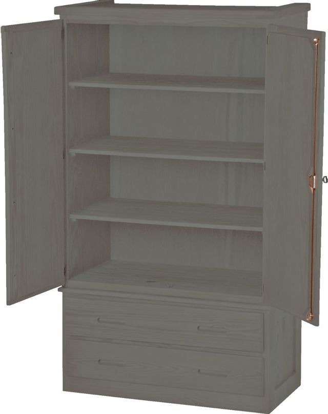 Crate Designs™ Furniture Graphite Shelf Armoire