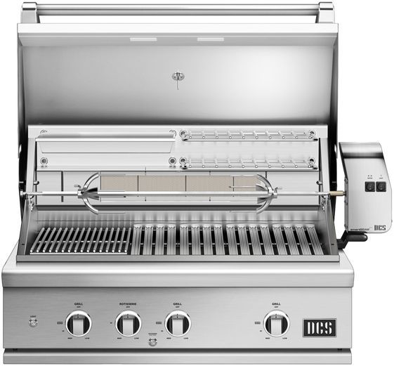 FLOOR MODEL DCS 36" Brushed Stainless Steel Grill and Cart-2