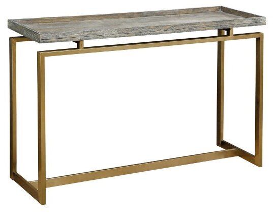 Coast2Coast Home™ Biscayne Weathered/Gold Console Table 0