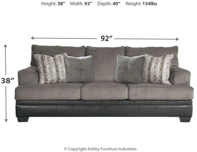 Signature Design by Ashley® Millingar Smoke Sofa 6