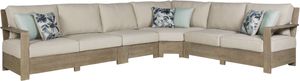 Signature Design by Ashley® Silo Point 4-Piece Brown Outdoor Sectional
