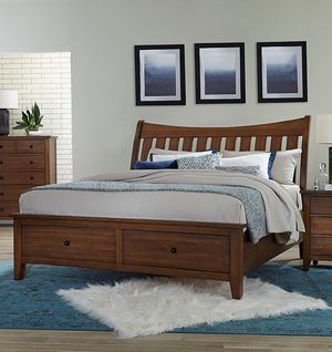 Napa Furniture Willows Bend Queen Bed with 2 Drawer Storage Footboard