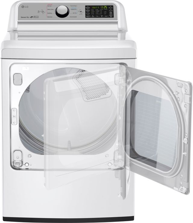 LG 7.3 Cu. Ft. White Front Load Gas Dryer 1