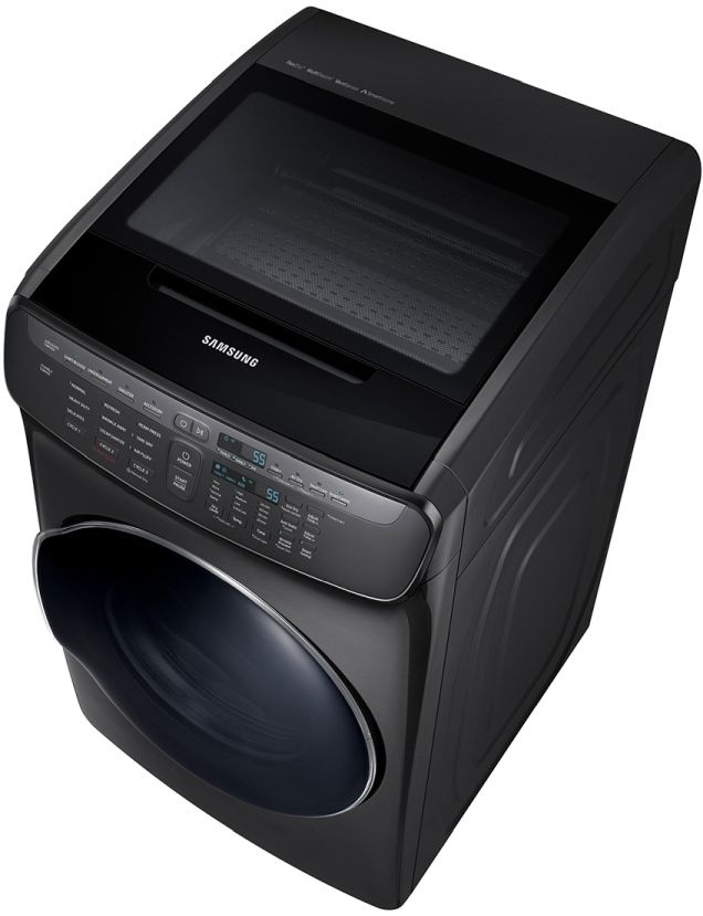 Samsung 7.5 Cu. Ft. Black Stainless Steel FlexDry™ Electric Dryer 4
