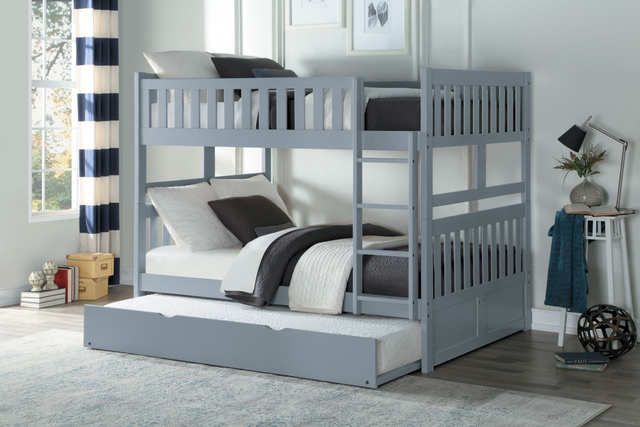 Homelegance Orion Gray Full/Full Bunk Bed 1