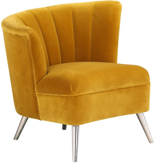 Moe's Home Collection Layan Yellow Left Accent Chair 1