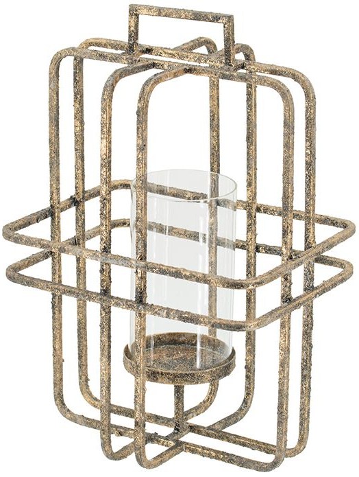 A & B Home Gold Candle Holder