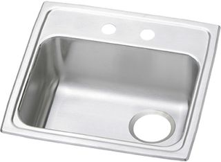 Elkay® Celebrity Brushed Satin Stainless Steel Single Bowl Drop-in ADA Kitchen Sink