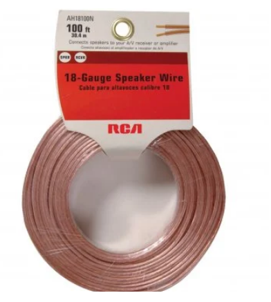 RCA 100 Foot Speaker Wire 18-Gauge