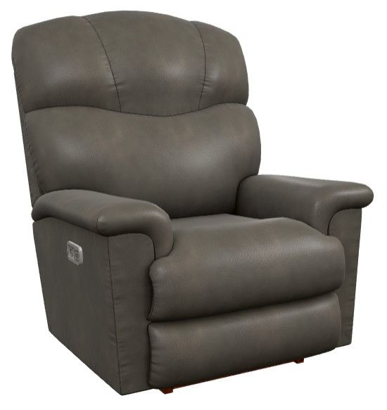 La Z Boy® Lancer Slate Power Rocking Recliner With Headrest And Lumbar Robys Furniture 6268