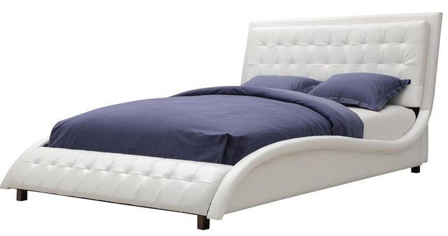 Coaster® Tully White Queen Upholstered Bed