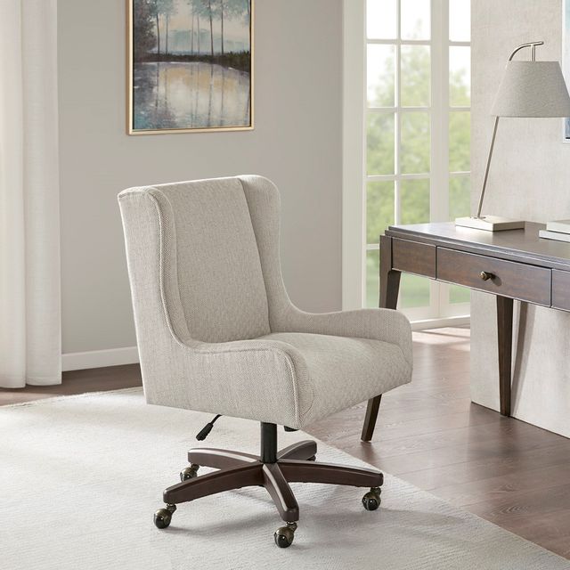 Olliix by Madison Park Cream Gable Office Chair-5