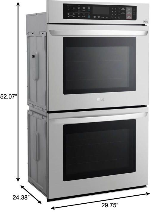 LG 30" Stainless Steel Double Electric Wall Oven-3