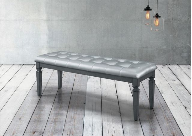 Homelegance® Allura Gray Bed Bench 2