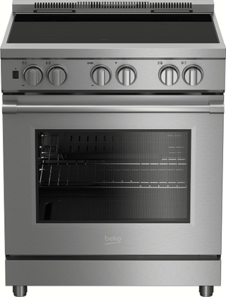 Open Box **Scratch and Dent** Beko 30" Stainless Steel Pro Style Induction Range