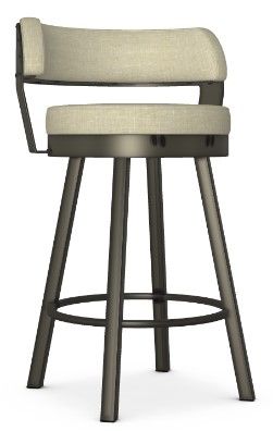 Buy the Amisco Ronny Swivel Stool - Free Shipping! • Barstool Comforts