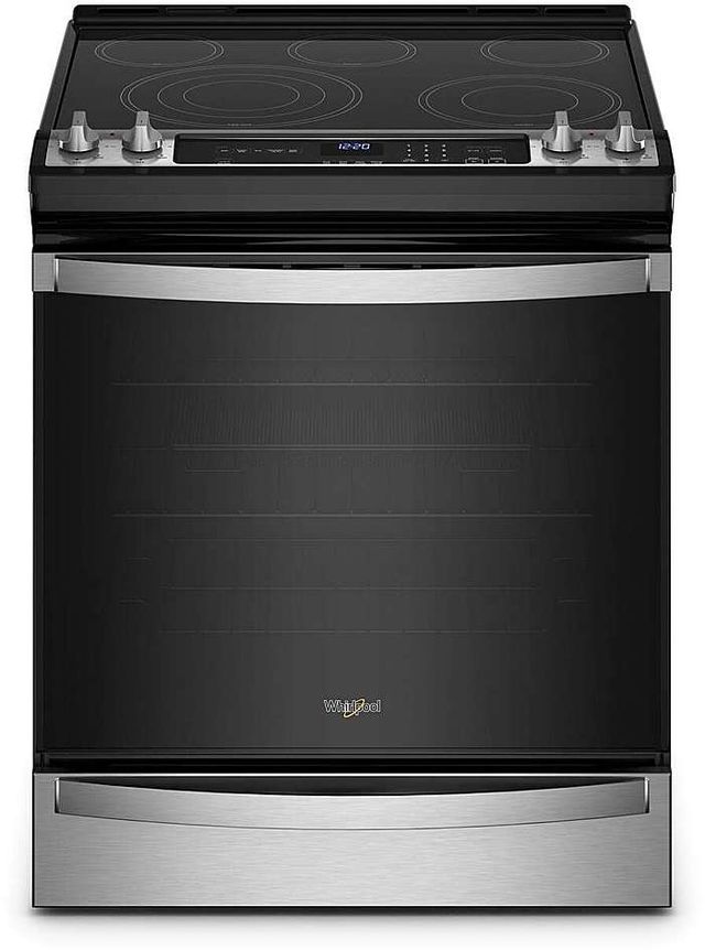 Whirlpool® 30" Fingerprint Resistant Stainless Steel Slide-In Electric Range with 7-in-1 Air Fry Oven-0