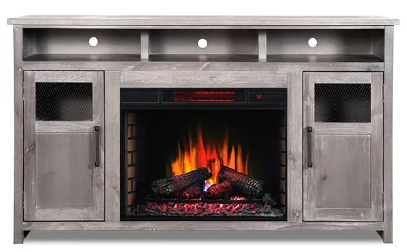 Legends Furniture Inc. Maison Driftwood 65" Fireplace Console