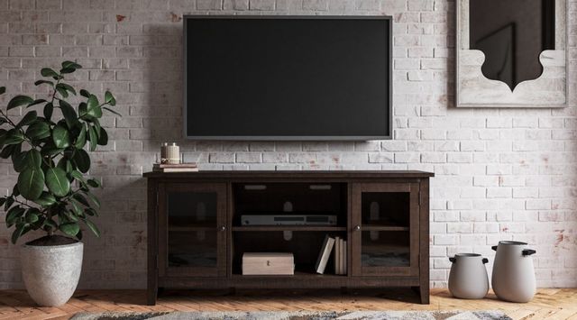 Signature Design by Ashley® Camiburg Warm Brown Large TV Stand with Fireplace Option 4