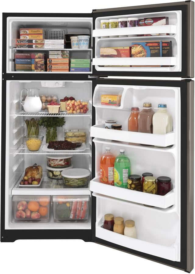 GE® 17.5 Cu. Ft. Silver Top Freezer Refrigerator 2