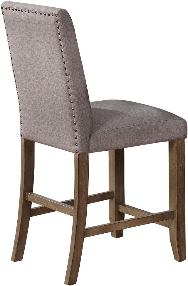 Crown Mark Manning Brown/Gray Counter Height Dining Side Chair-1