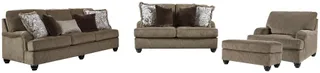 Benchcraft® Braemar Brown 4-Piece Living Room Seating Set