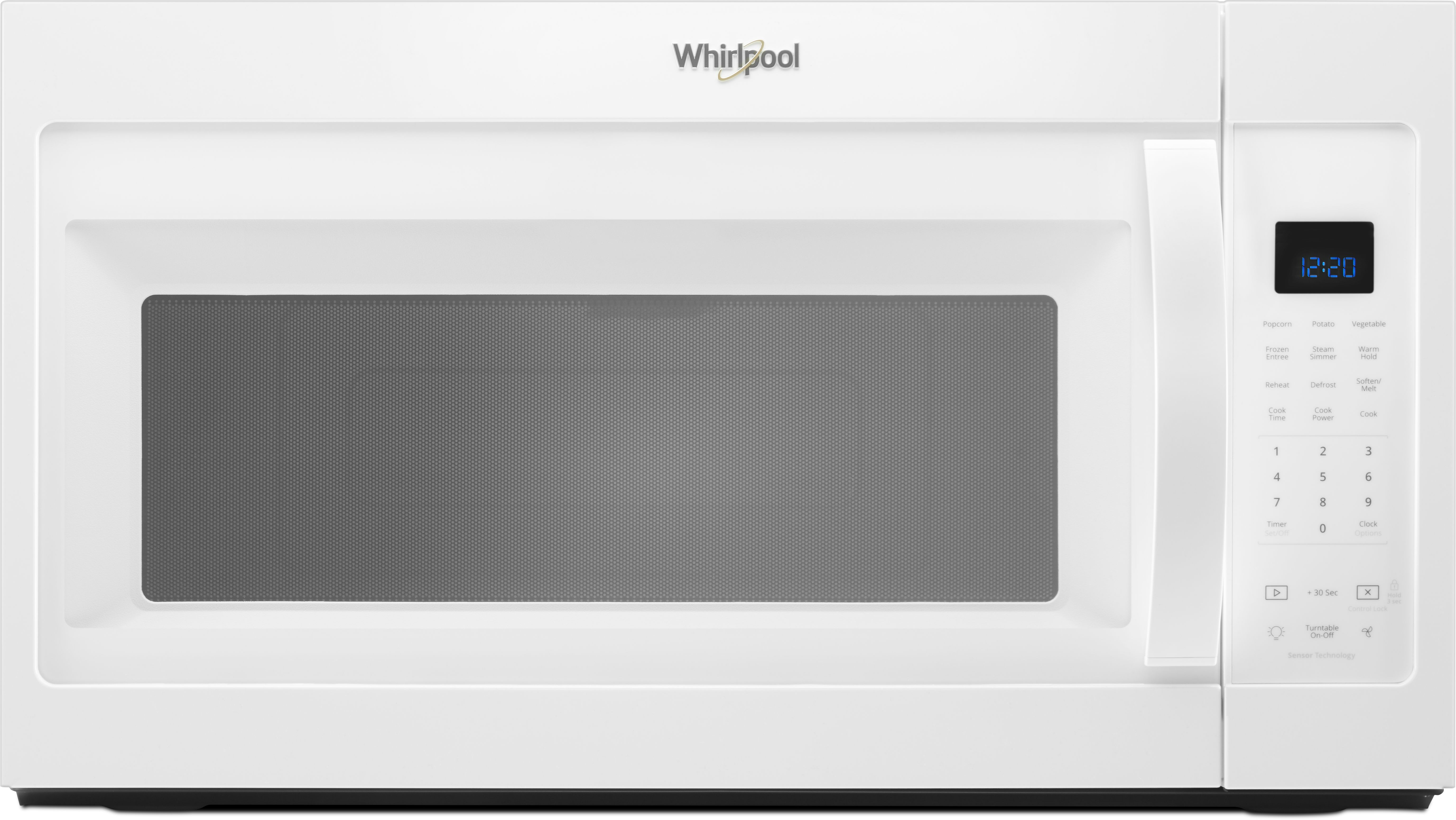 Whirlpool 1 9 Cu Ft White Over The Range Microwave Spencer s TV 