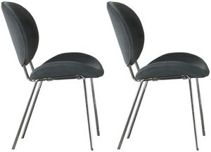 Coaster® Retro Set of 2 Grey Dining Side Chairs