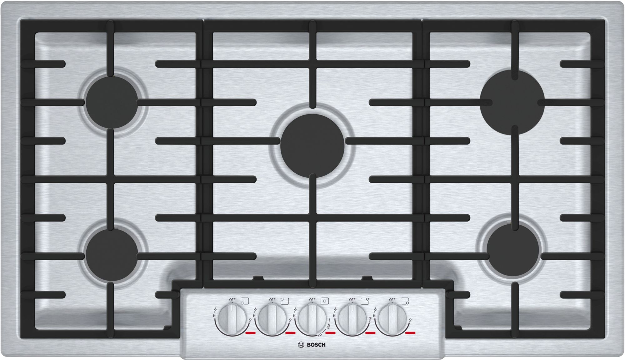 Bosch Benchmark® Series 36" Stainless Steel Gas Cooktop