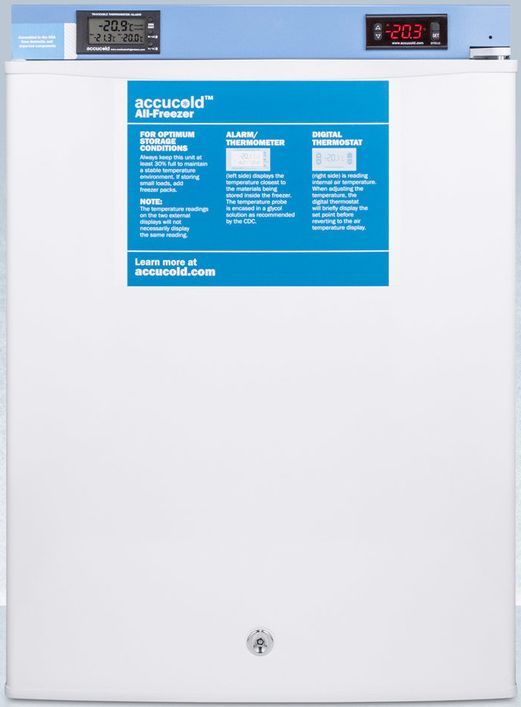 Accucold® by Summit® MED2 Series 1.8 Cu. Ft. White Compact All Freezer