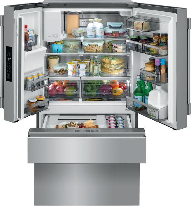 Frigidaire Professional® 21.4 Cu. Ft. Smudge-Proof® Stainless Steel Counter Depth French Door Refrigerator 2