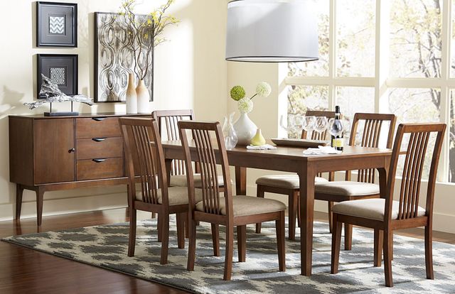 Progressive® Furniture Mid-Mod 2-Piece Brown Dining Chair Set-1