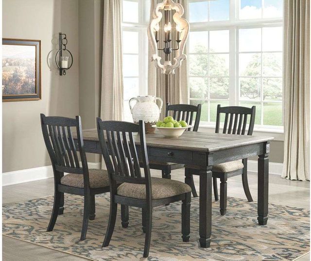 Signature Design by Ashley® Tyler Creek 5-Piece Black and Gray Dining Table Set 0