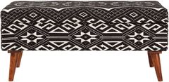 Coaster® Cababi Black/White Upholstered Storage Bench