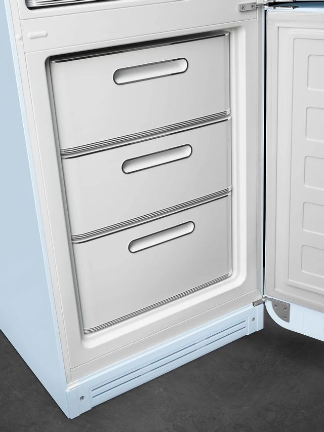 Smeg 50's Retro Style Aesthetic 11.7 Cu. Ft. Pastel Blue Bottom Freezer Refrigerator 5