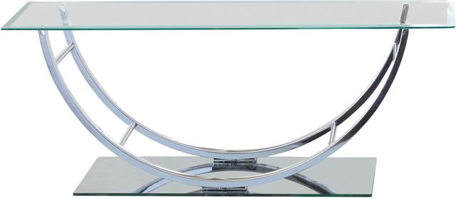 Coaster® Avison Chrome U-Shaped Coffee Table-0
