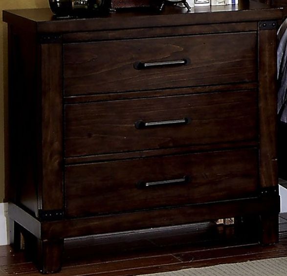 dark walnut nightstand