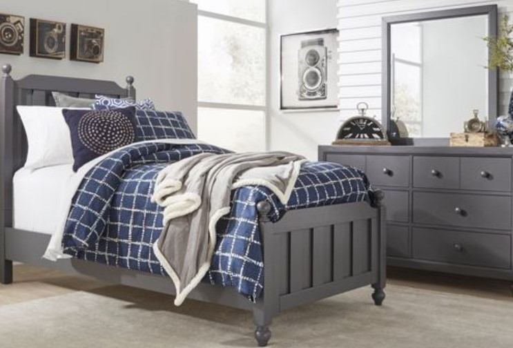Liberty Cottage View 3-Piece Dark Gray Youth Full Panel Bed Set