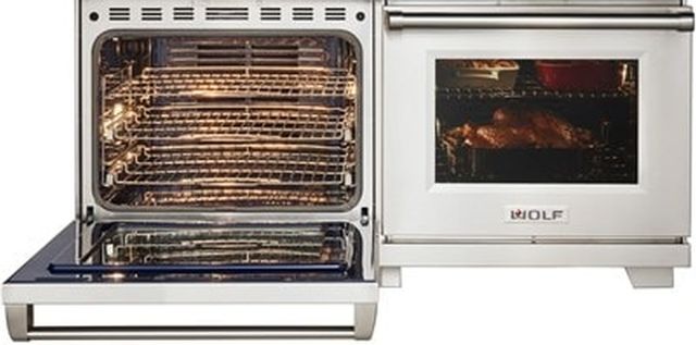 Wolf® 60" Natural Gas Stainless Steel Freestanding Dual Fuel Range-3