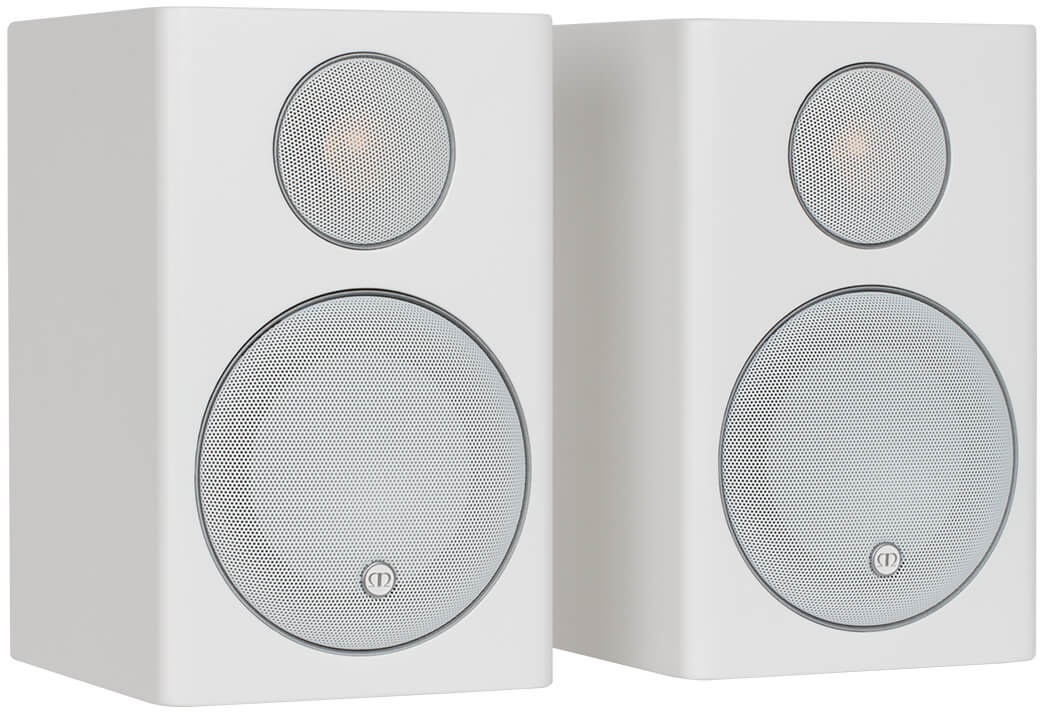 Monitor Audio Radius 90 Satin White Bookshelf Speakers (Pair