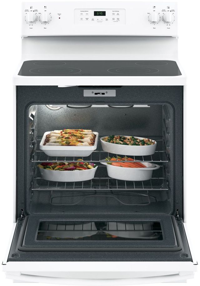 GE® 30" Free Standing Electric Range-Stainless Steel with 5.3 cu. ft. 11