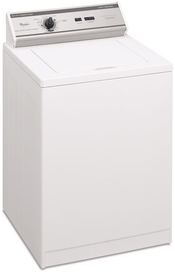 Whirlpool® Commercial 27" White On-Premise Non-Metered Washer