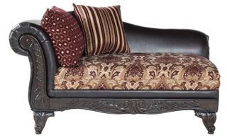 Hughes Furniture 17910 San Marino Chocolate Chaise