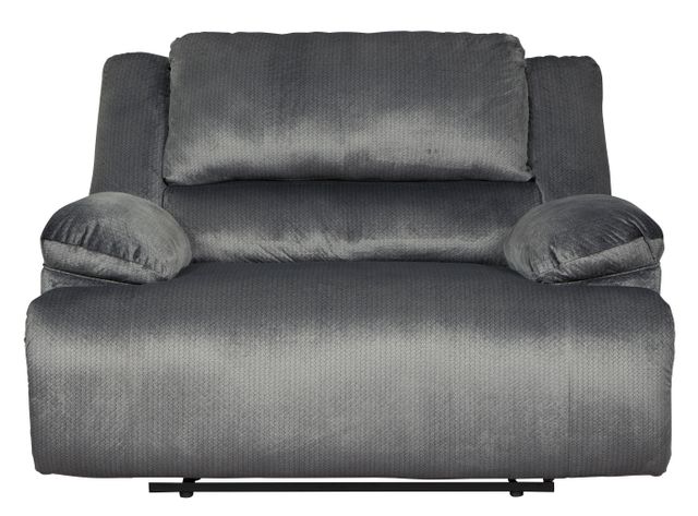 Signature Design by Ashley® Clonmel Charcoal Zero Wall Power Wide Seat Recliner 1