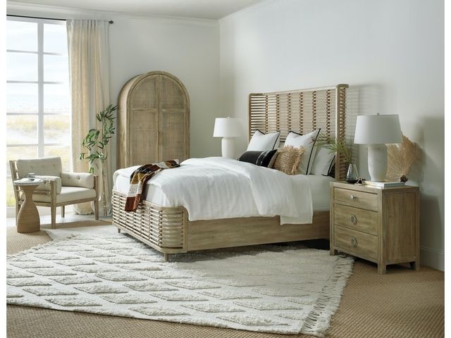 Hooker® Furniture Surfrider Driftwood Queen Rattan Bed 7