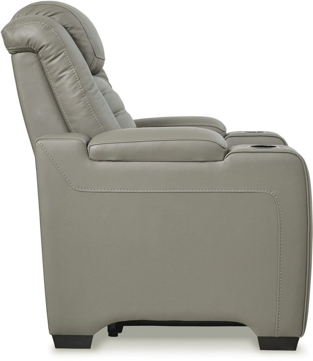 Signature Design by Ashley® Backtrack Gray Power Recliner 4
