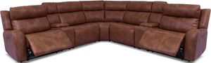Cheers by Man Wah 7pc Power Reclining Sectional with Power Headrest P08611690