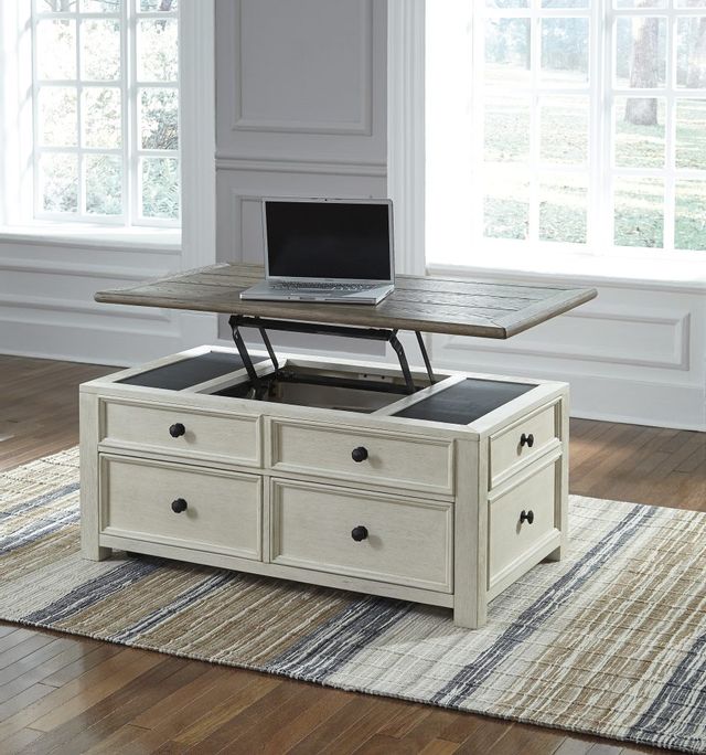 Signature Design by Ashley® Bolanburg Two-tone Lift Top Coffee Table 10