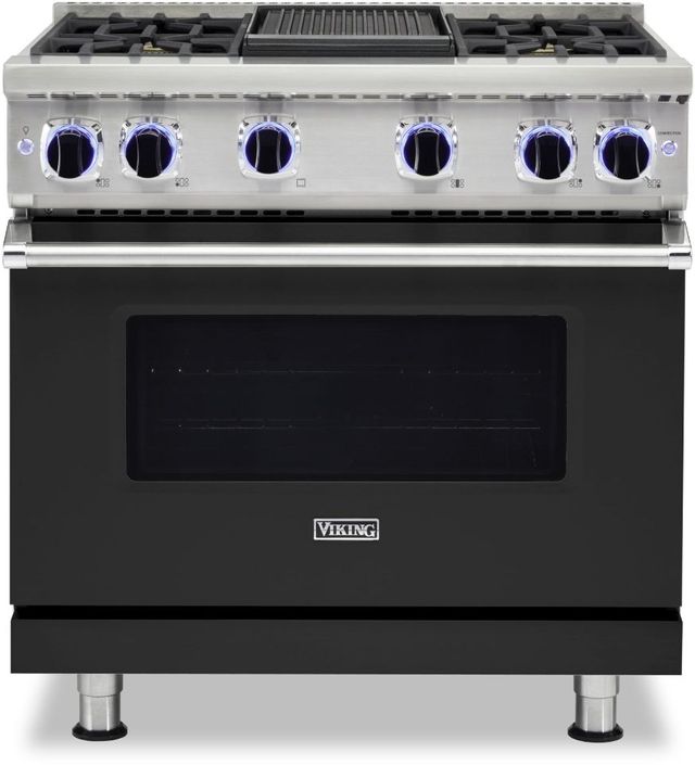 36 Inch Viking Pro-Style Gas Range Top 4 Sealed Burners and Grill
